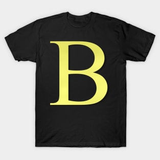 The Letter B in Shadowed Gold T-Shirt